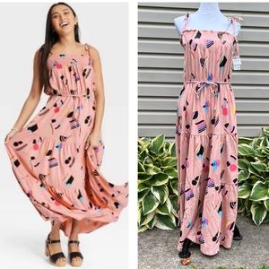 NWT Target Pride Geometric Flag Print Maxi Dress